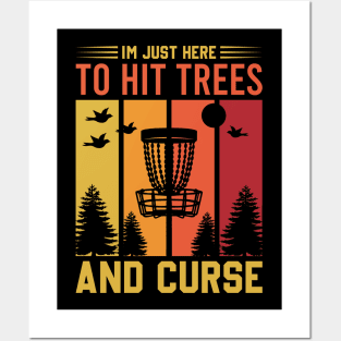 Funny Disc Golf Player Saying Retro Vintage Posters and Art